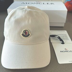 Moncler Baseball Cap BNWT Cream